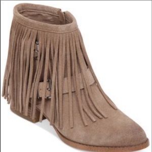 Fringe booties